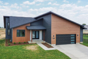 new construction house exterior, Blackstone Trails neighborhood