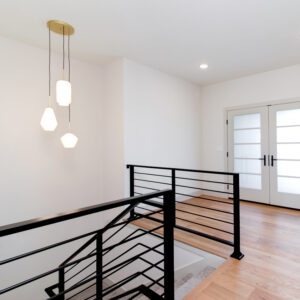 new construction entryway, Blackstone Trails neighborhood