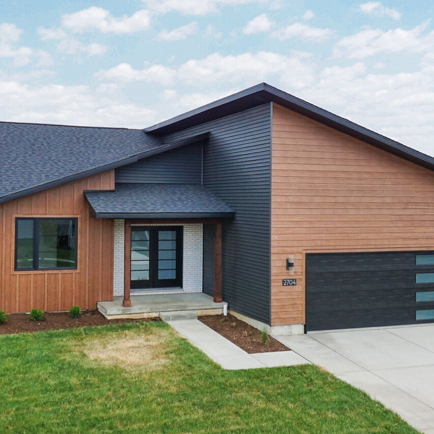 new construction house exterior, Blackstone Trails neighborhood